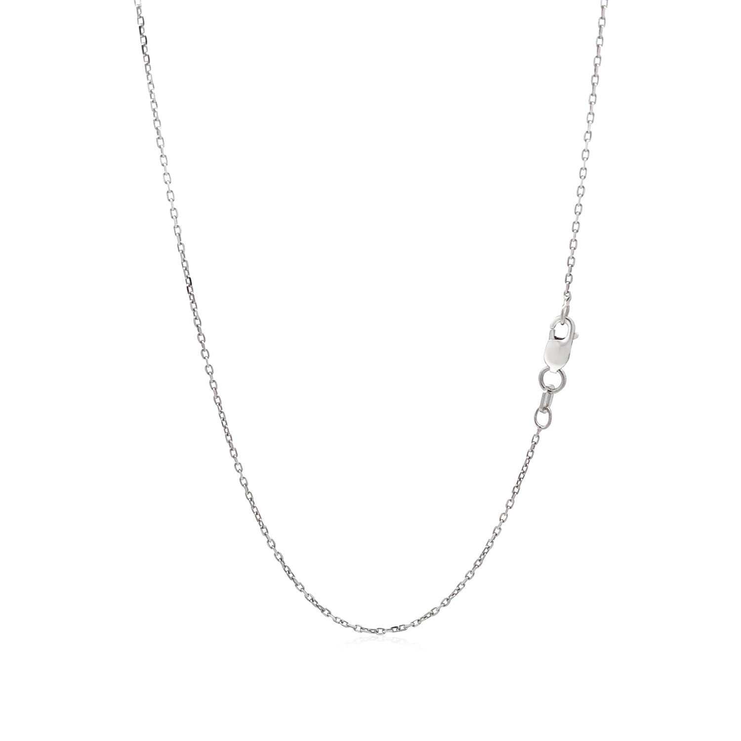 Sterling silver dual heart pendant adorned with .06 cttw diamonds, featuring an elegant chain design.