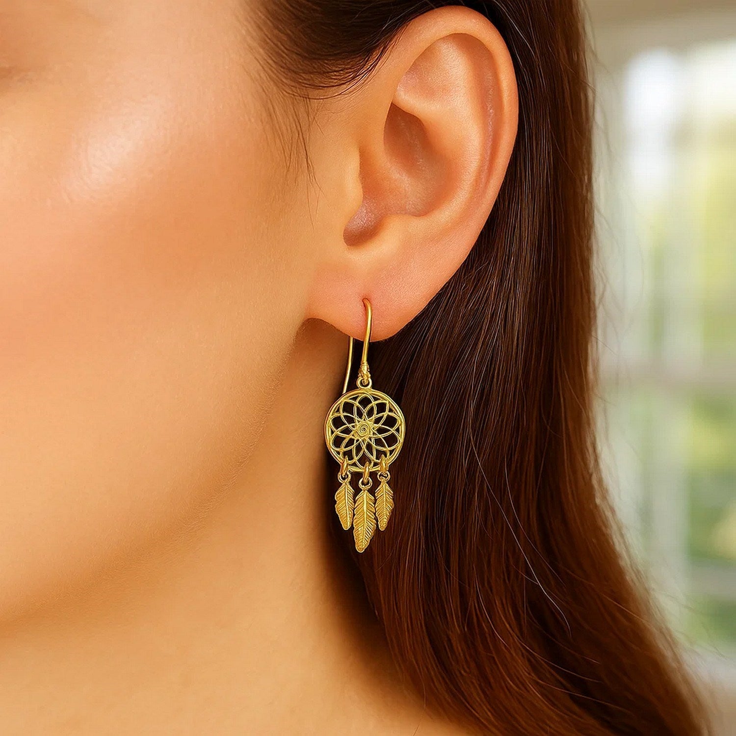 14k yellow gold textured dangle earrings with modern design, perfect for elegant occasions and everyday luxury.
