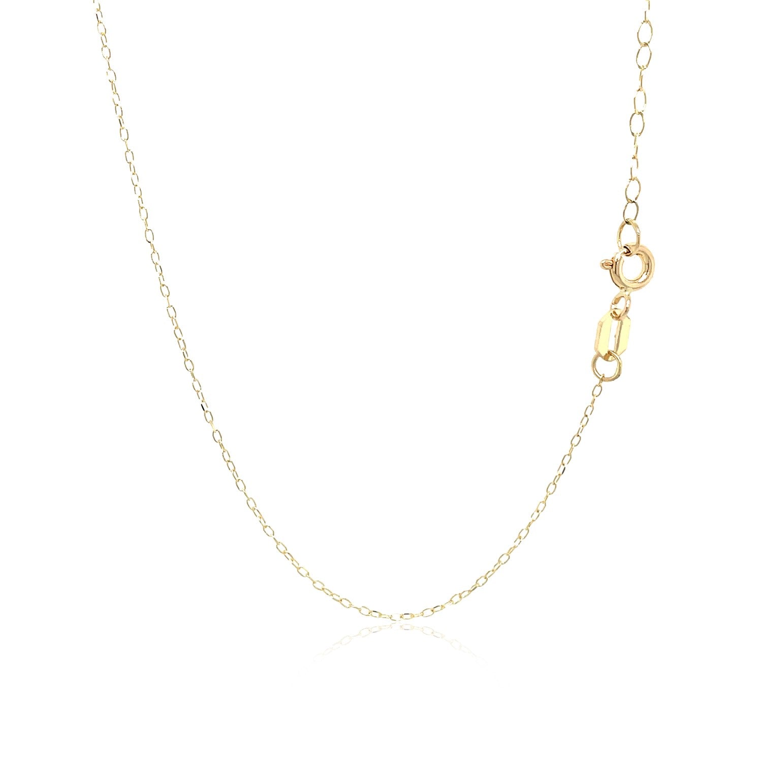 14k yellow gold necklace featuring a dog paw print symbol in elegant mother of pearl on a delicate chain.