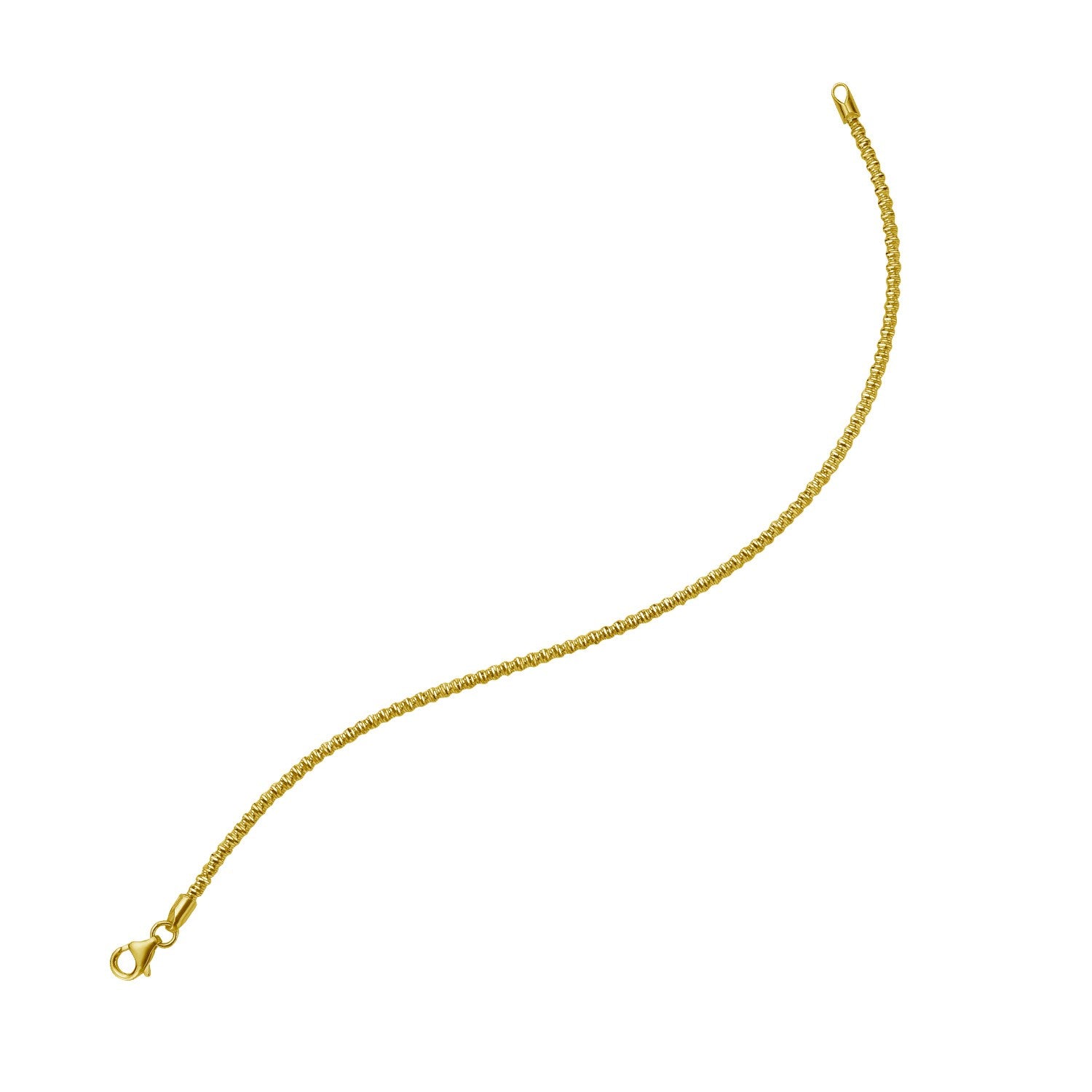 14k yellow gold modern chain bracelet with a delicate sparkle design, perfect for elegant layering or solo wear.
