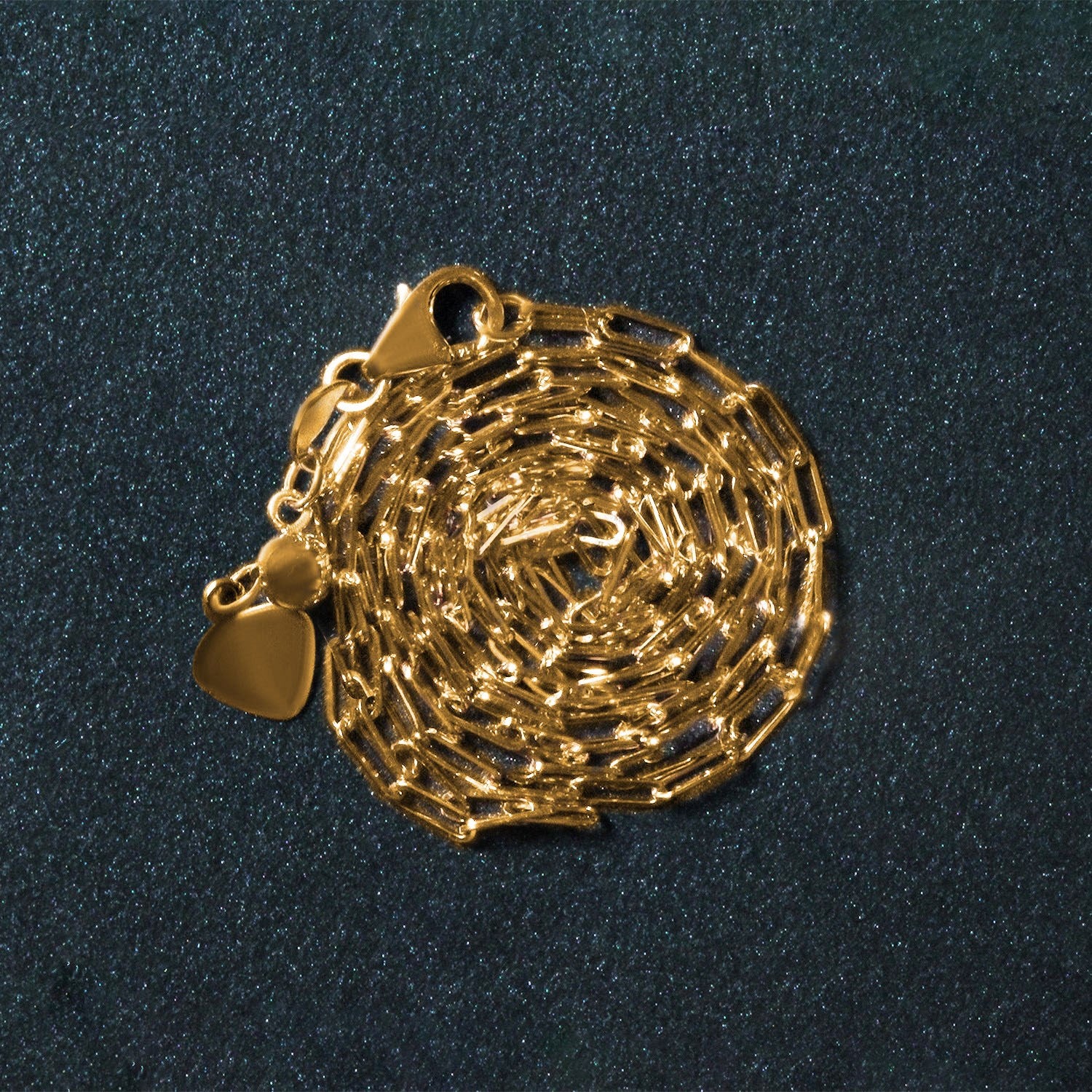 14k yellow gold adjustable paperclip chain with a modern design, perfect for layering or standalone elegance.