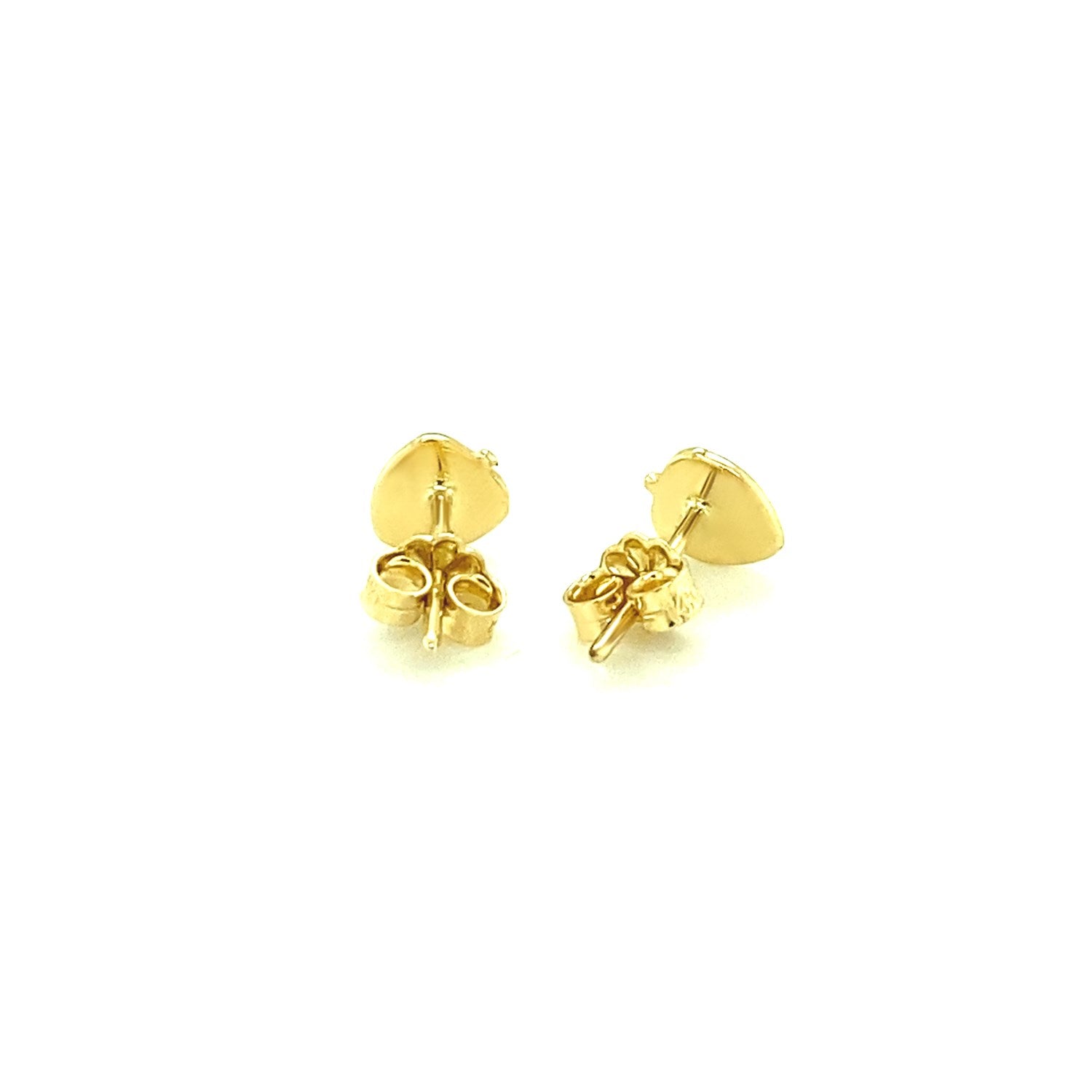 14k yellow gold enameled strawberry stud earrings, elegantly designed for a luxurious touch to any outfit.