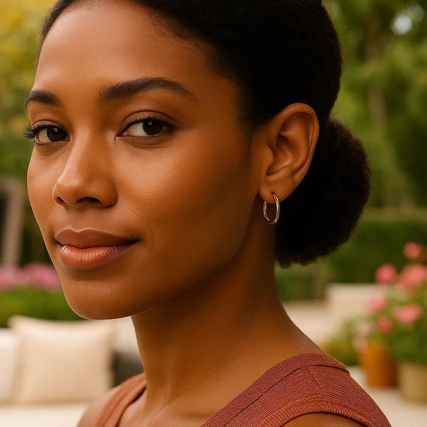 Elegant 14k yellow gold polished endless hoop earrings showcasing a timeless design for sophisticated style.