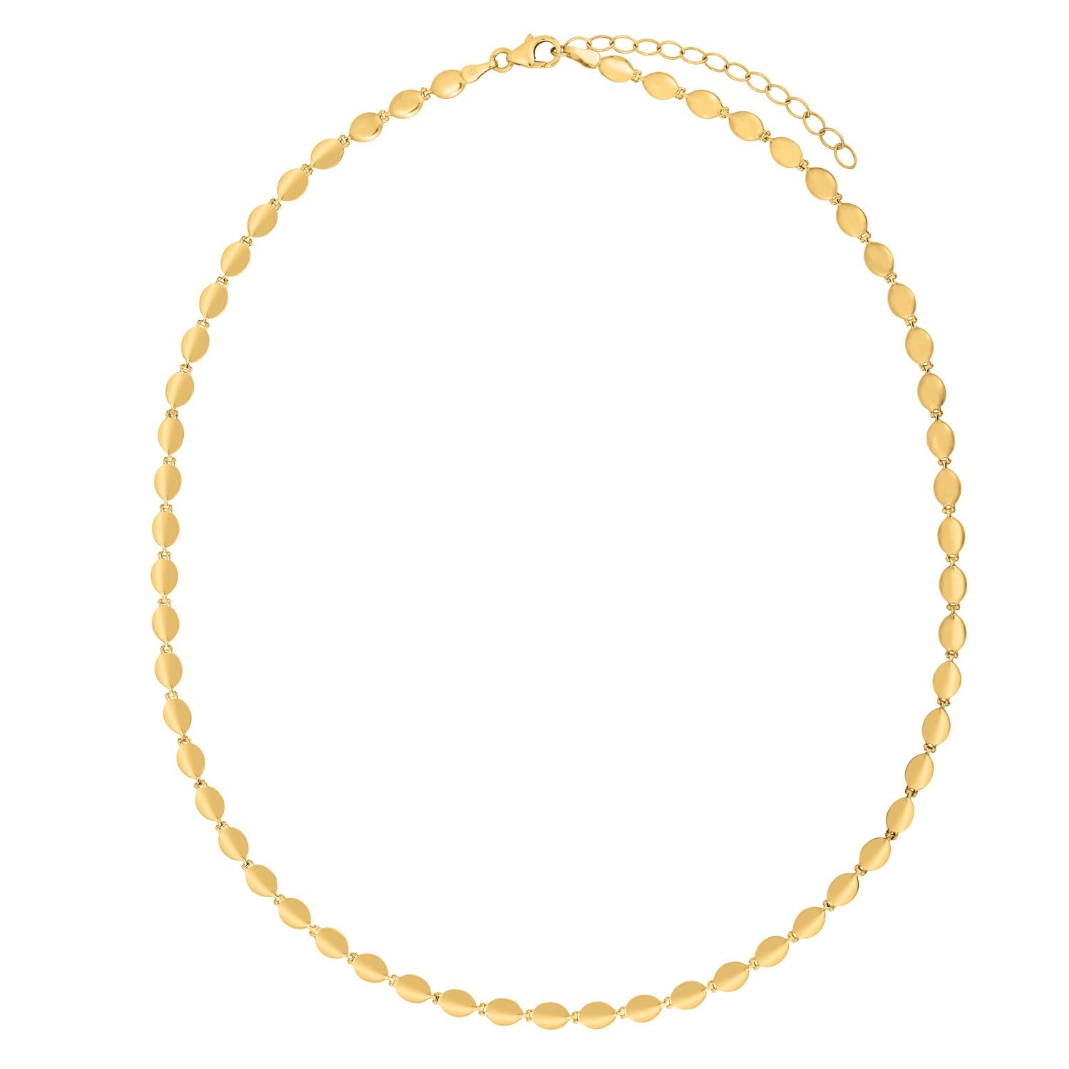 Elegant 14k yellow gold pebble bead chain, featuring 4.00 mm beads, perfect for layering or standalone wear.