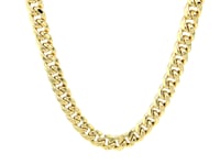 14k gult guld halvsolid Miami kubansk kedja (6,60 mm)