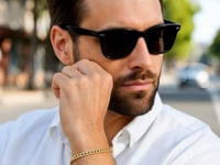 Bracelet Miami Cuban semi-solide en or jaune 14 carats (5,00 mm)