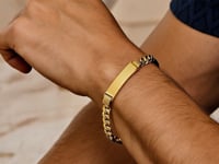 14 Karat Gelbgold Lite Cuban ID-Armband (9,10 mm)