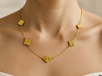 Colar de trevo em ouro amarelo 14K