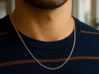 14k gult guld rund kabellänkkedja (2,4 mm)