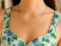 14k gult guld Super Flex fiskbenskedja (1,50 mm)