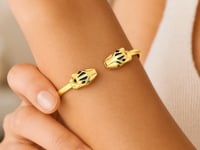14k gult guld Pantherarmband (3,00 mm)