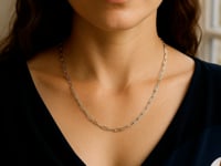 Catena a graffetta in argento sterling rodiato (1,80 mm)