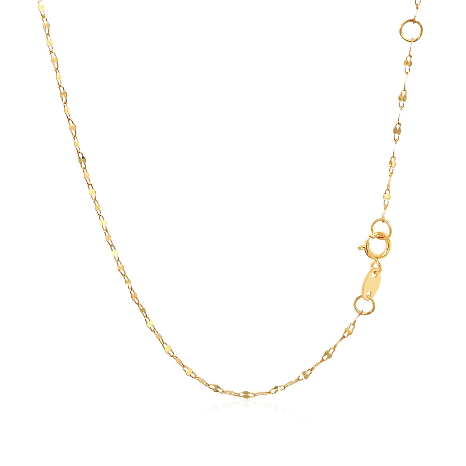 Elegant 14K yellow gold Tree of Life necklace featuring a delicate link chain and intricate design.