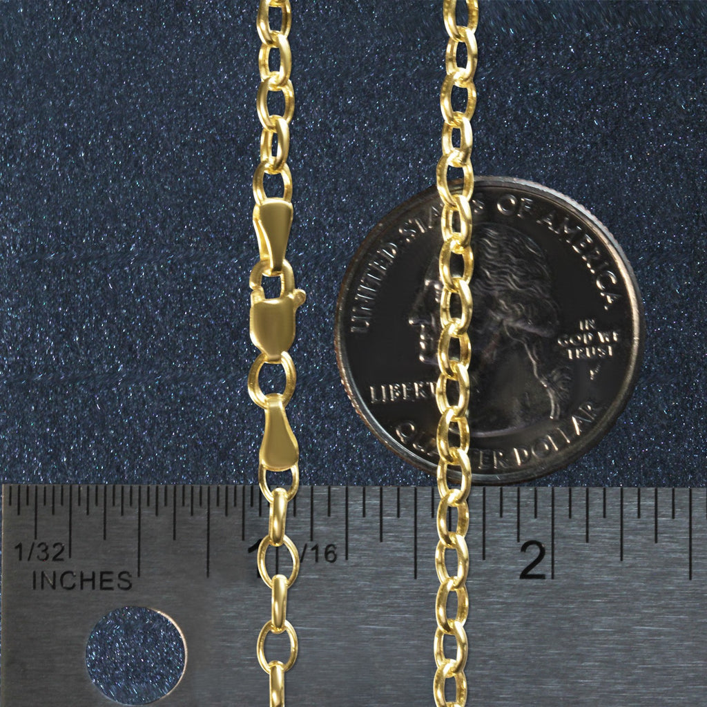 14k yellow gold oval rolo bracelet featuring a modern chain design, perfect for elegant everyday wear.