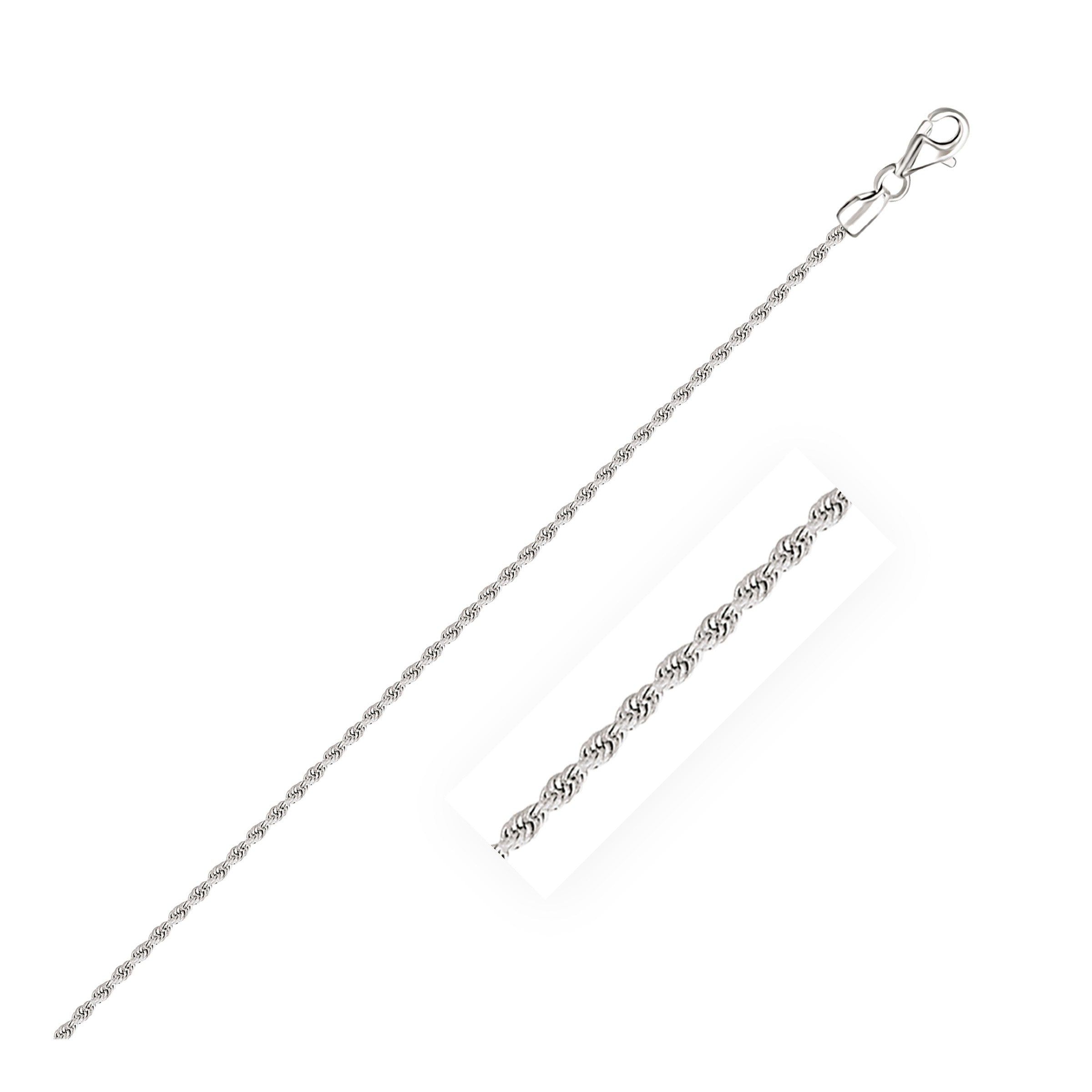 14k white gold diamond cut rope bracelet, elegantly designed with a delicate chain, perfect for luxury jewelry lovers.