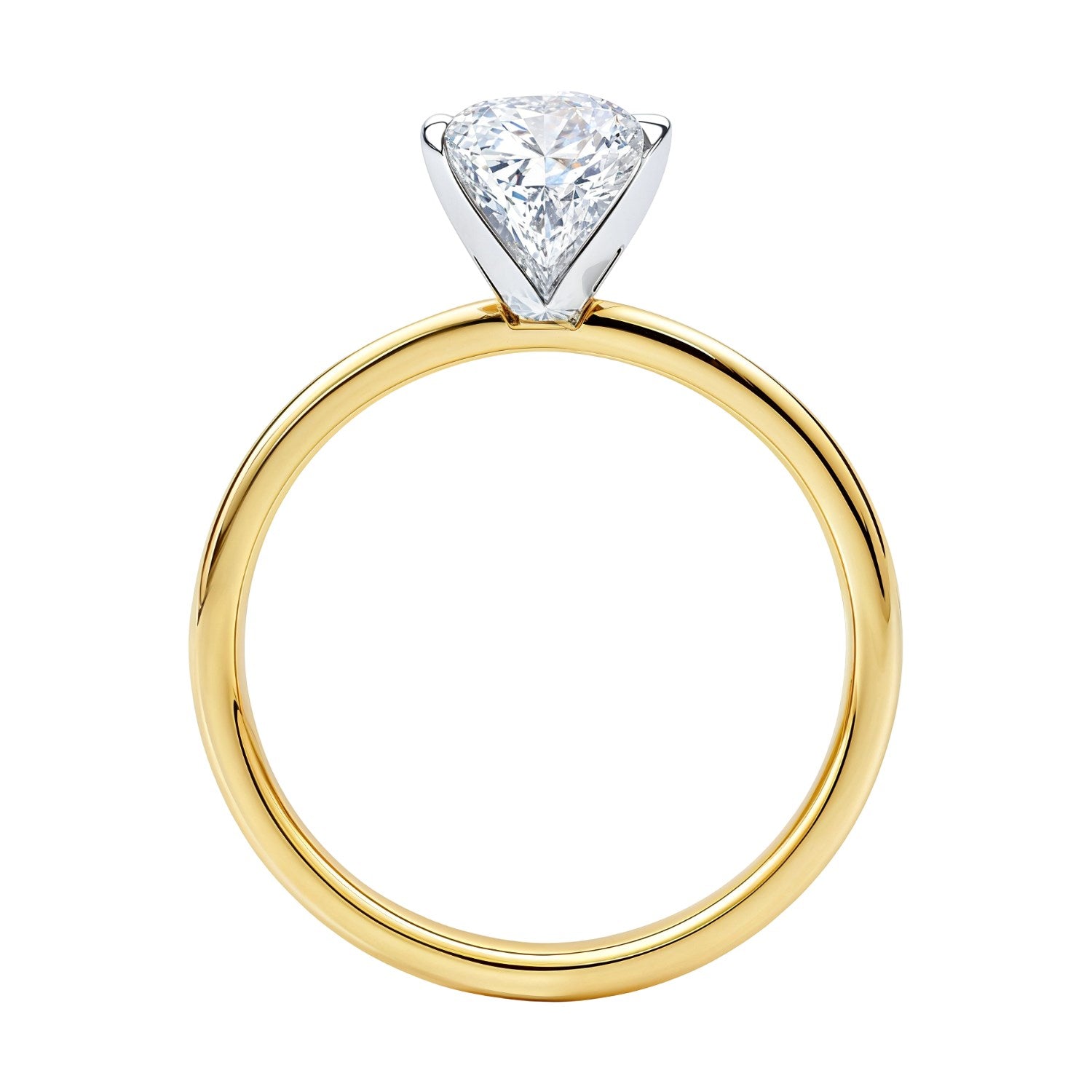 1.50Ct princess cut diamond ring in 14k yellow gold with elegant prong setting, showcasing timeless luxury and sophisticat...