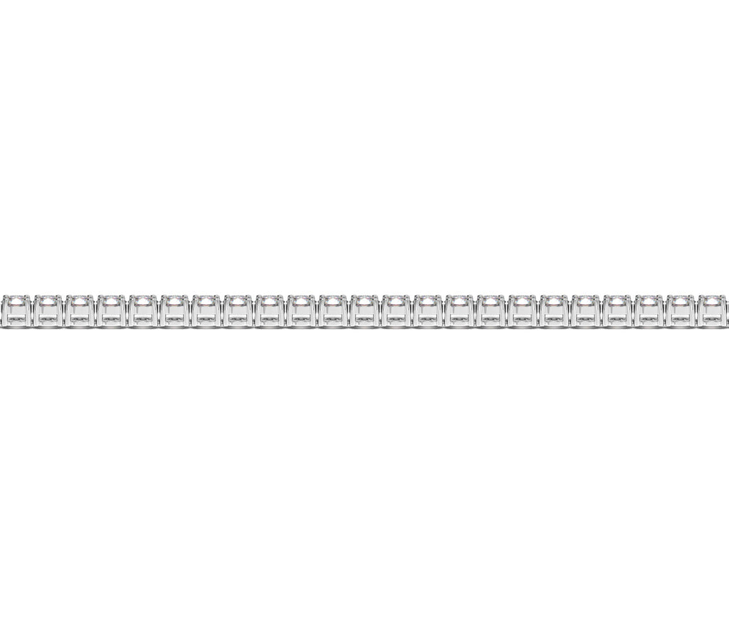 Lab grown diamond tennis bracelet in 14k white gold, featuring prong setting and contemporary design, 2 cctw F/G VS2/SI1.