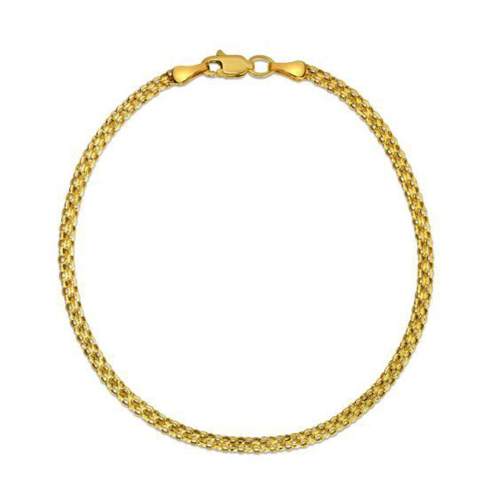 Elegant 14k yellow gold Bismark bracelet featuring a refined chain design, perfect for luxurious everyday wear.