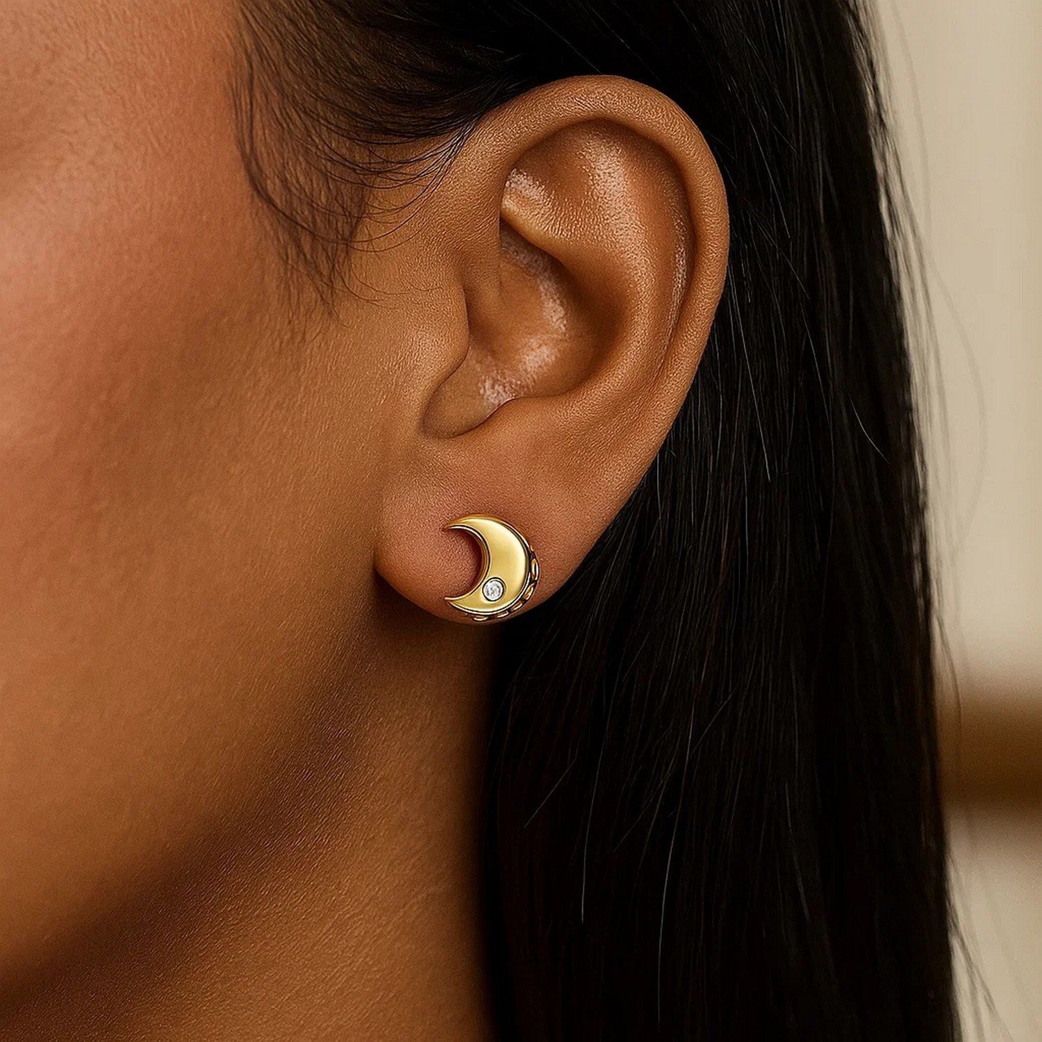 14k yellow gold polished dangle earrings adorned with sparkling diamonds for an elegant touch.