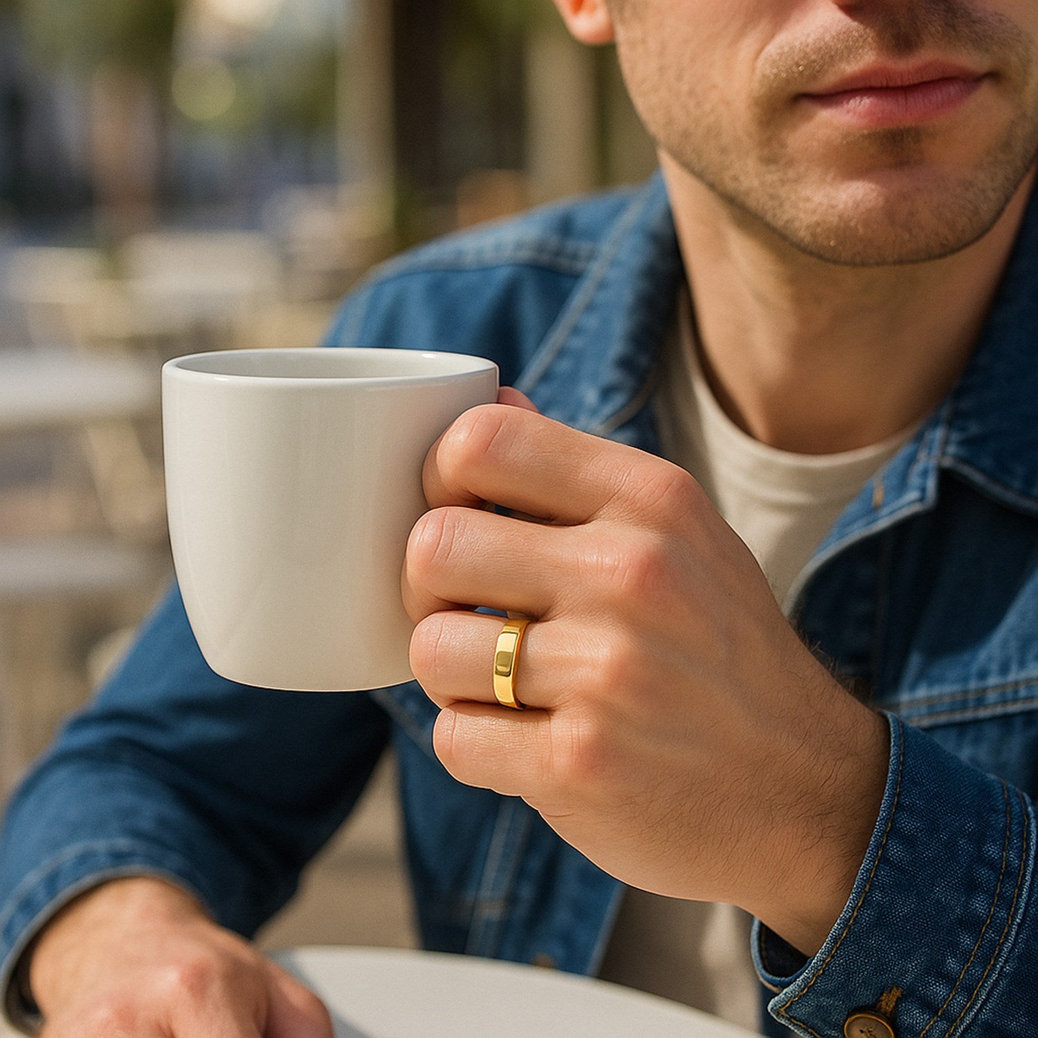 14k yellow gold polished comfort fit wedding band ring, 6.00mm, showcasing elegant simplicity and luxury craftsmanship.