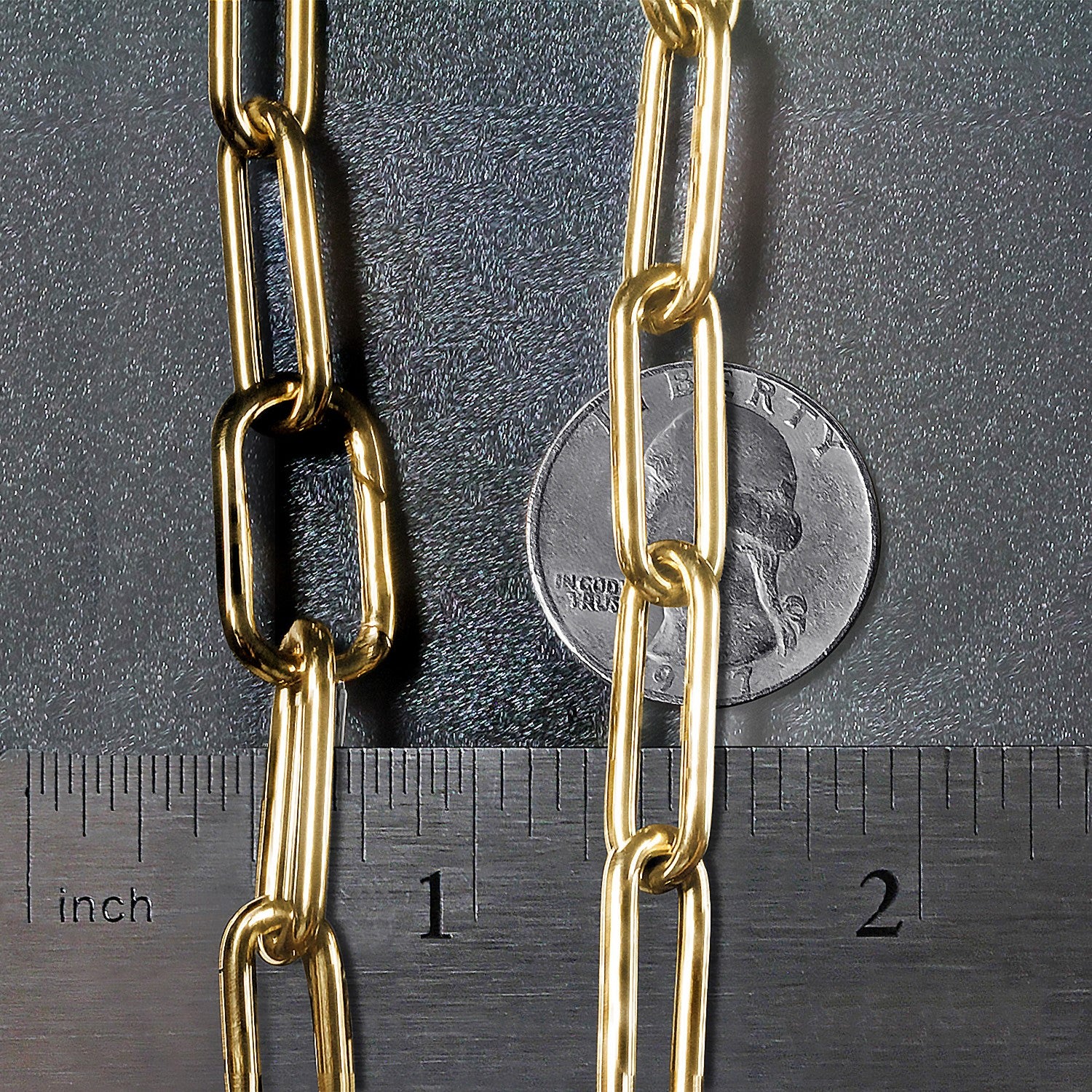 14k yellow gold rounded paperclip chain necklace with modern design and elegant, versatile style for any occasion