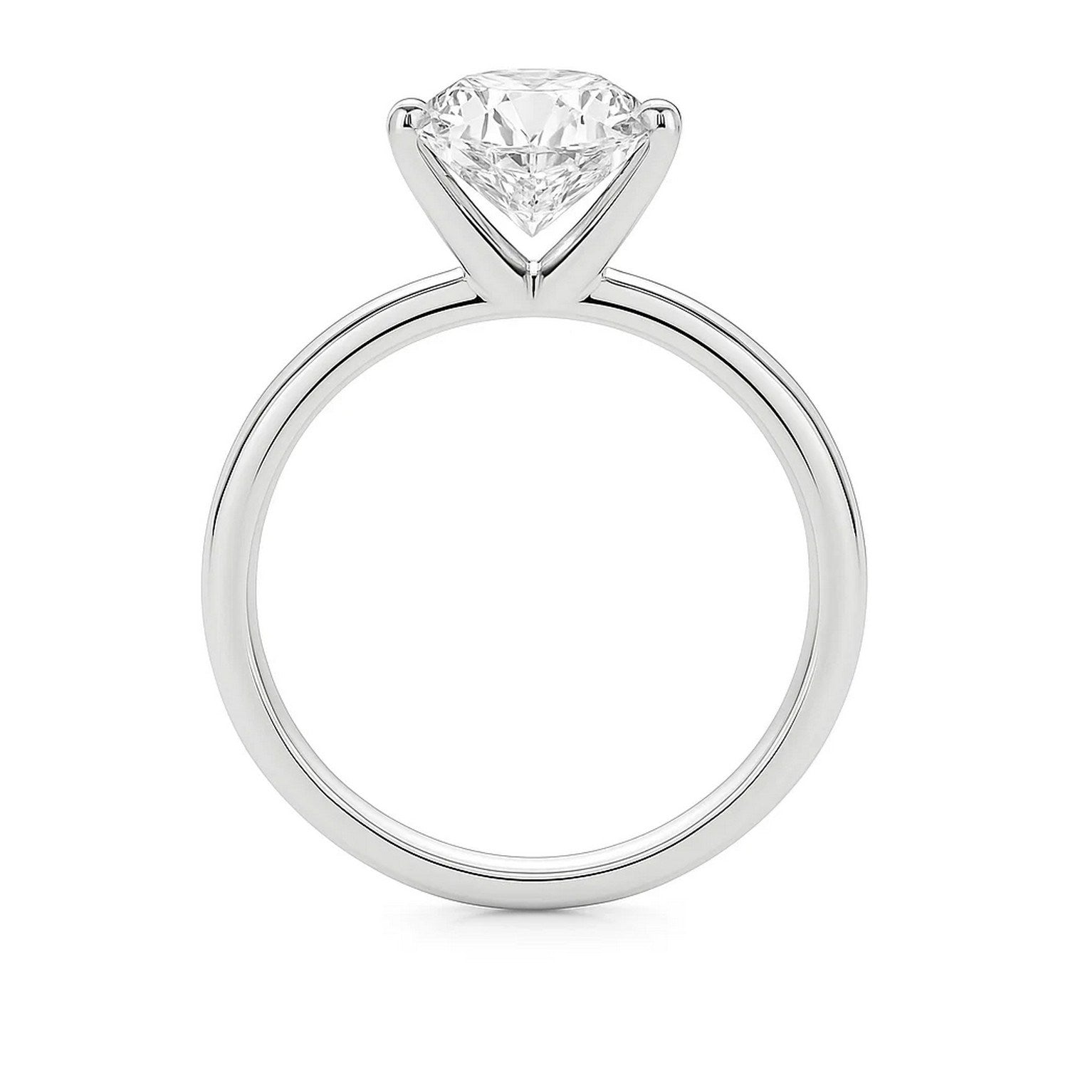 5 carat princess cut diamond solitaire ring in 10K white gold, showcasing modern elegance and timeless luxury.