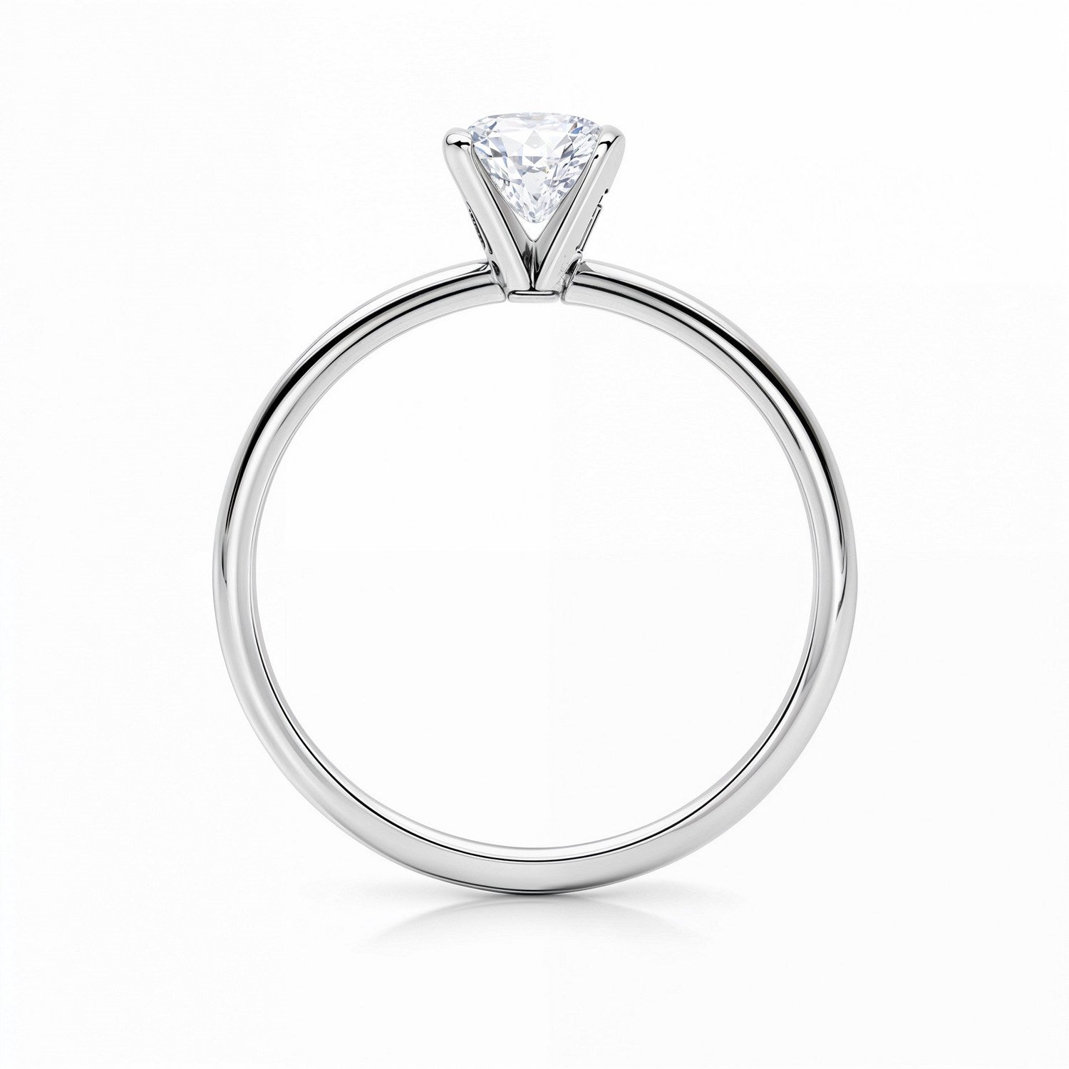 1 1/2 carat radiant lab-grown diamond solitaire ring in 10K white gold, showcasing modern elegance and timeless beauty.