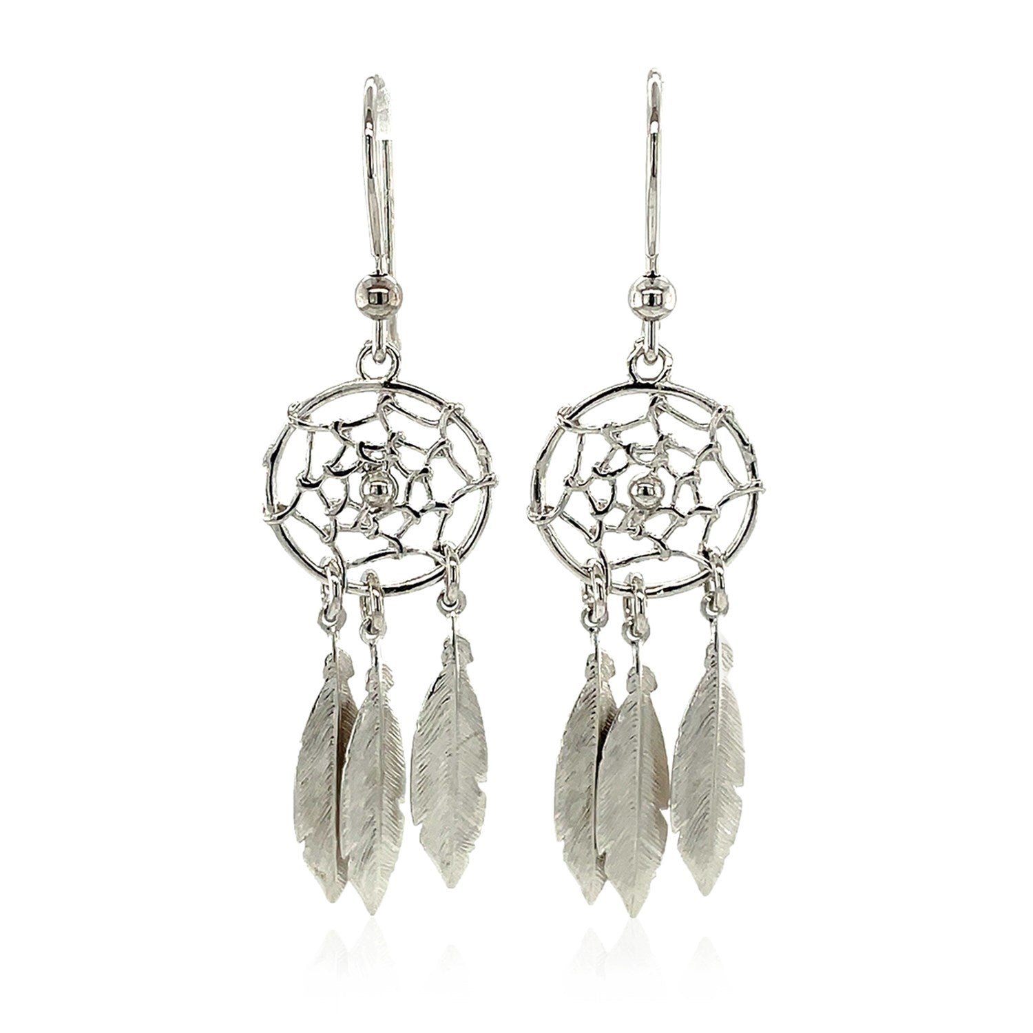 Sterling silver textured polished dangle earrings, elegantly designed for a refined look and luxurious style.