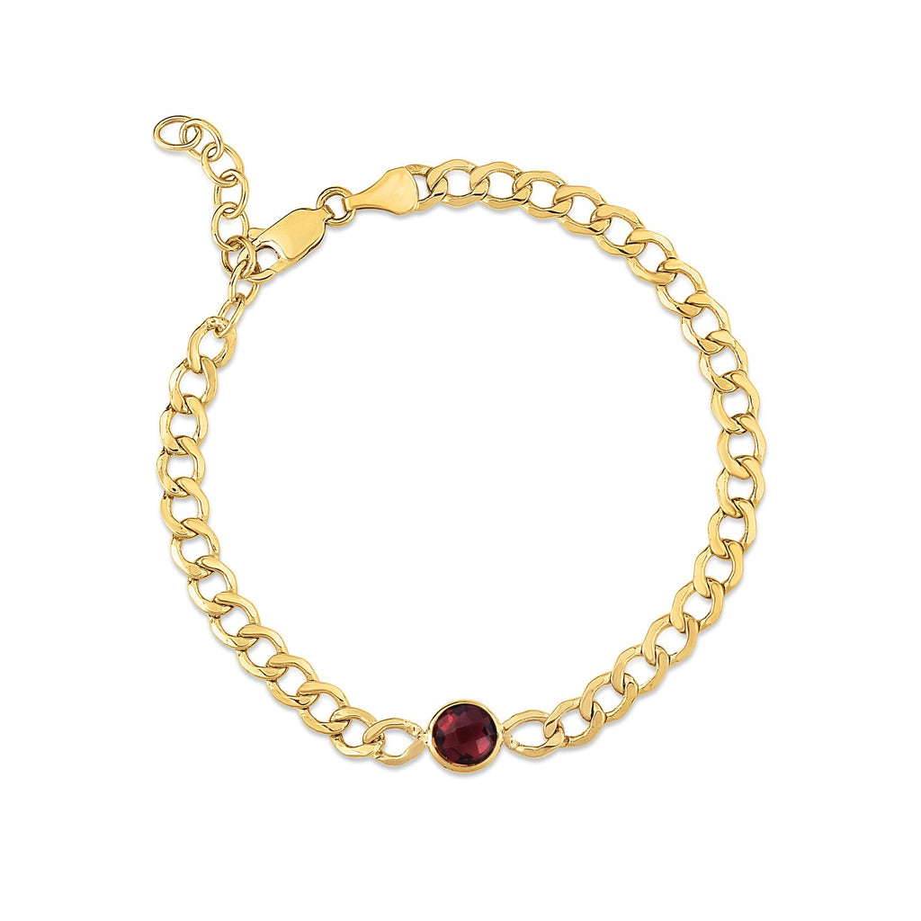 Elegant 14K yellow gold curb chain bracelet featuring 3.60 mm links, perfect for sophisticated styling.
