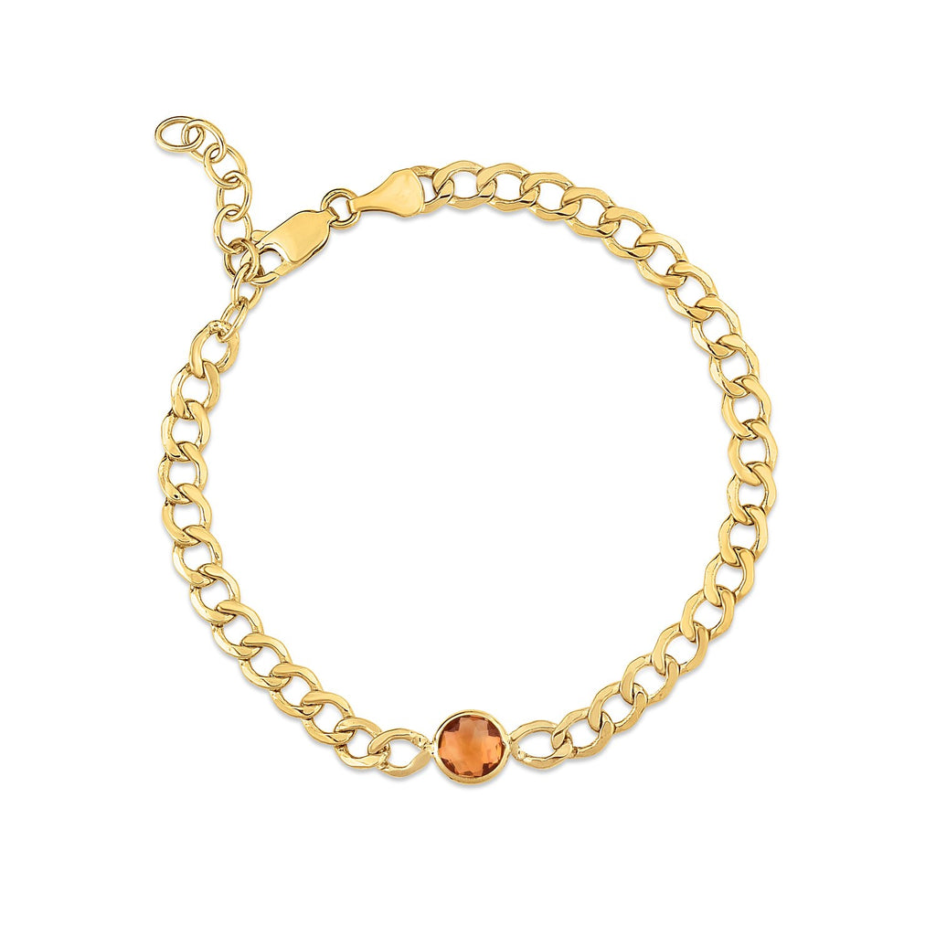 Elegant 14k yellow gold curb chain bracelet featuring 3.60 mm links, perfect for luxurious everyday wear.