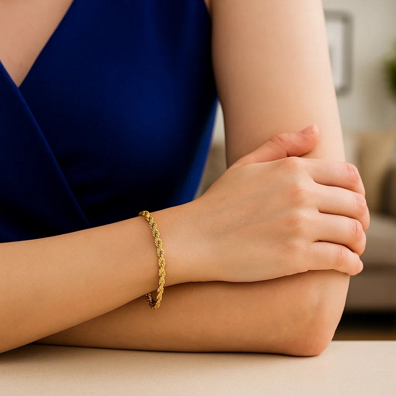 10k yellow gold solid diamond cut rope bracelet featuring elegant round chain design, perfect for luxury jewelry lovers.
