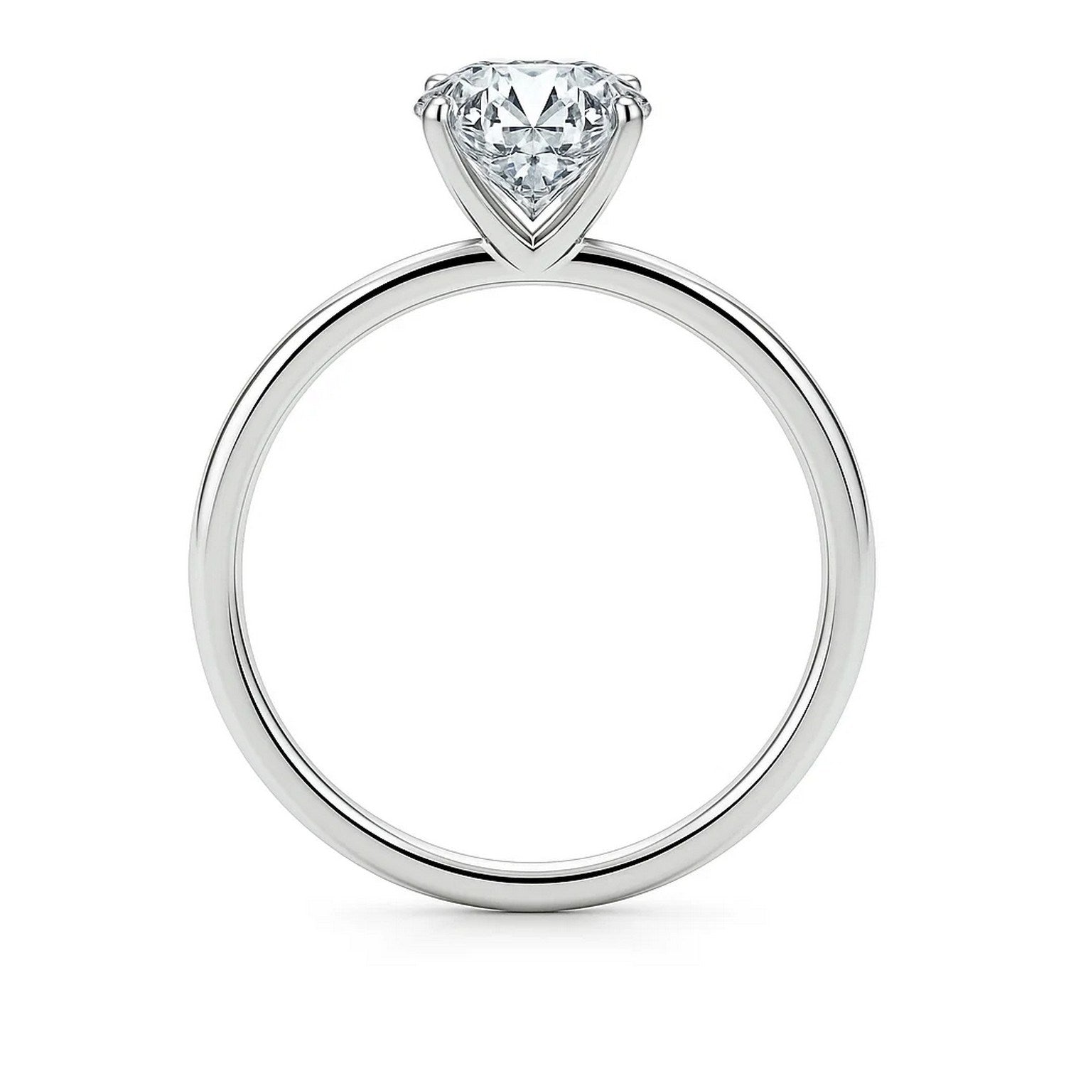 14k white gold solitaire ring featuring a 3 carat lab-grown emerald and IGI G/VS1 diamond, modern elegance redefined.
