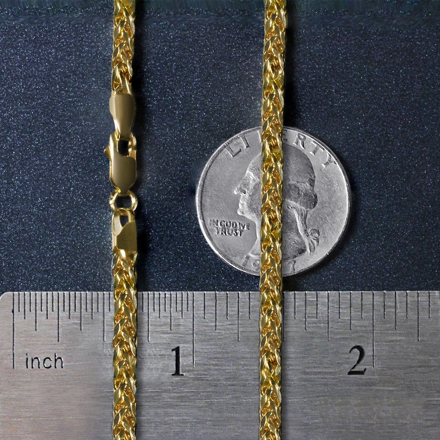 14k yellow gold diamond cut round Franco chain, 3.20 mm, showcasing elegant design and luxurious shine.