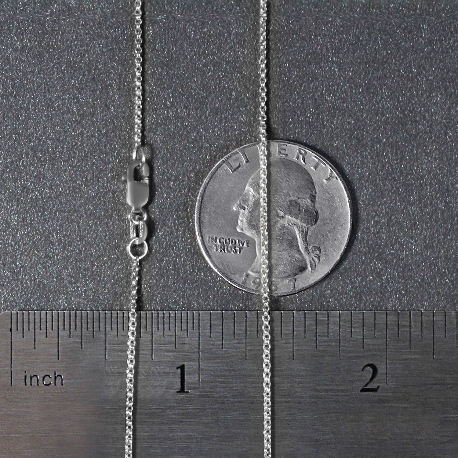 14k white gold diamond cut rolo chain, contemporary design, 1.10 mm width, perfect for layering or standalone elegance.