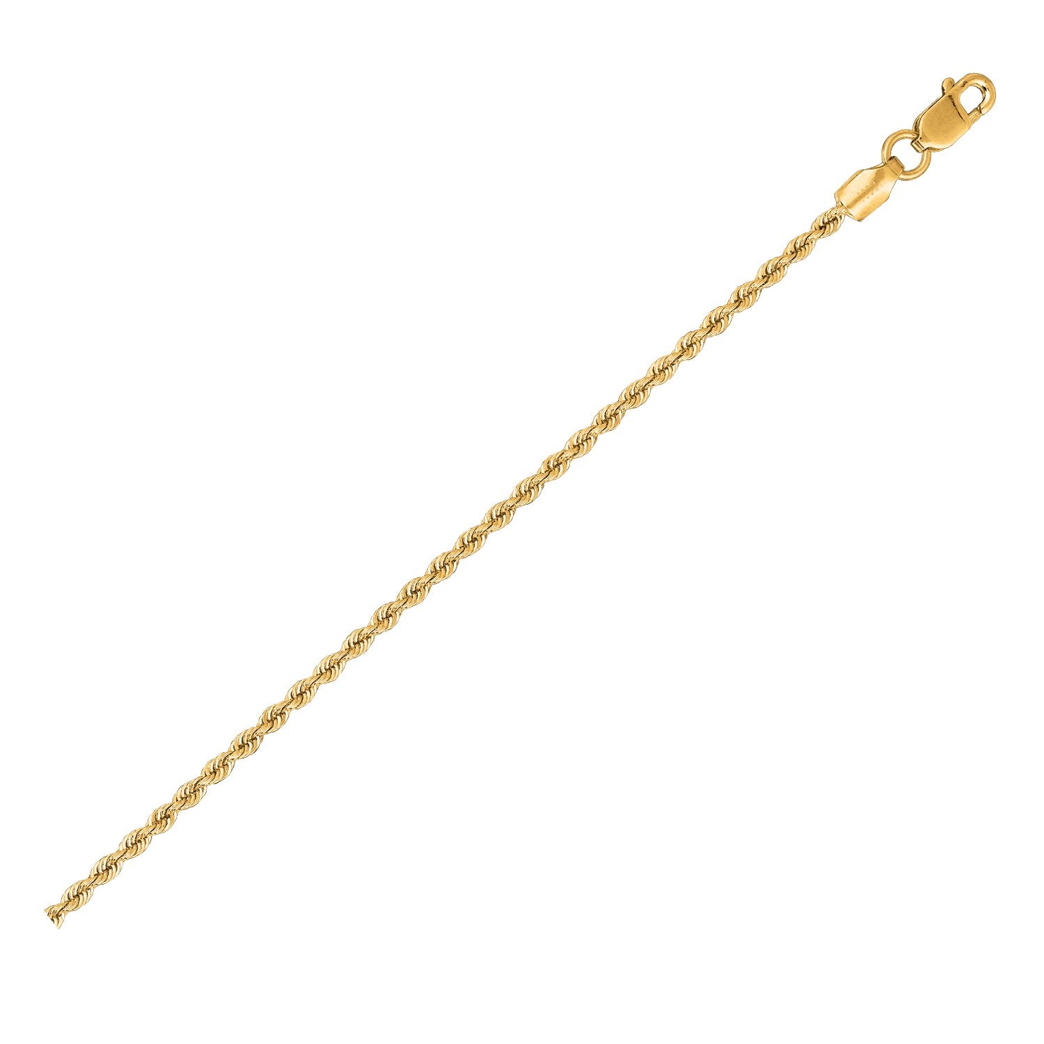 14k yellow gold solid rope chain, modern design, 1.50 mm width, perfect for layering or as a statement piece.