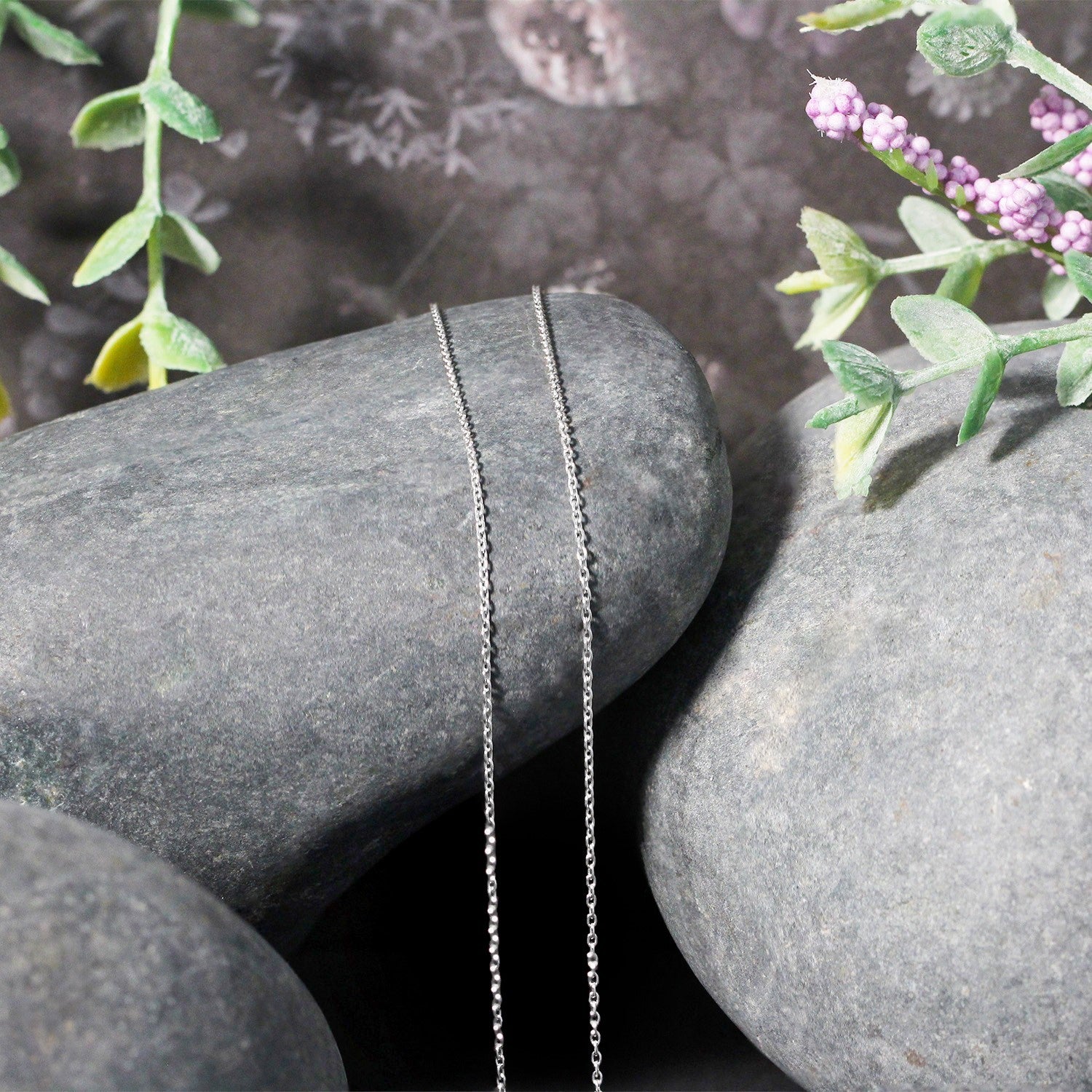10k white gold oval cable link chain featuring modern design and exquisite craftsmanship, perfect for layering or standalo...