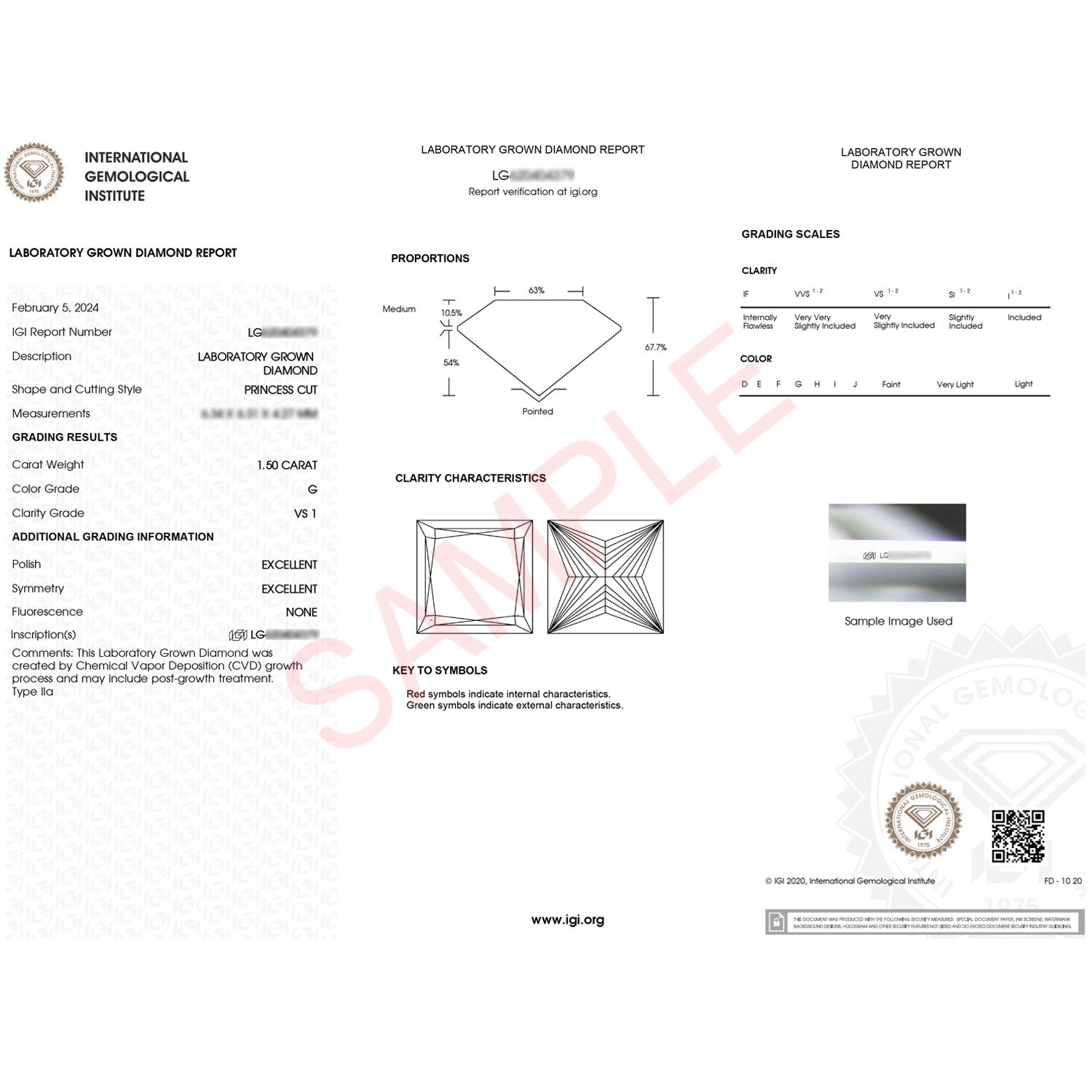 1.50Ct princess cut lab-grown diamond ring in 10K white gold, modern design with exquisite IGI G/VS1 clarity.
