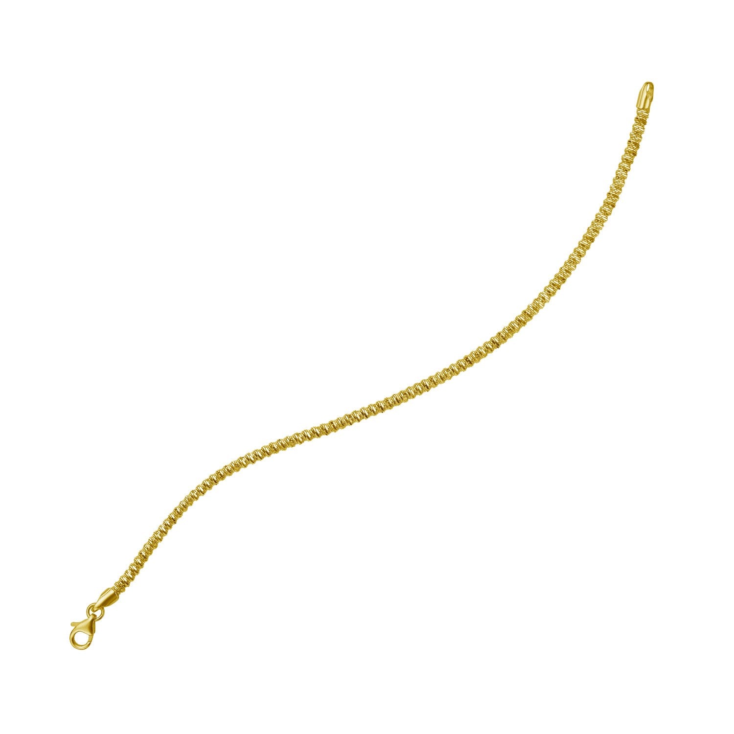 14k yellow gold modern chain bracelet featuring a delicate 2.70 mm sparkle design for timeless elegance.