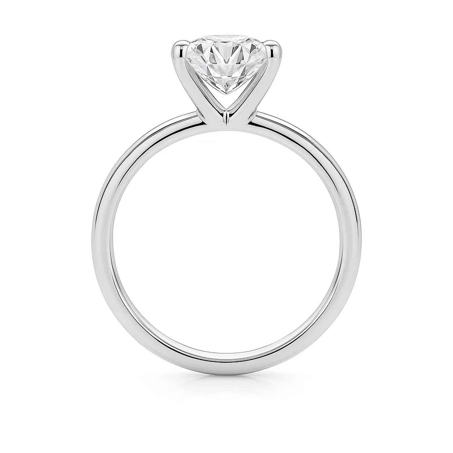 2 carat princess cut diamond solitaire ring in 10K white gold, showcasing modern elegance and timeless luxury.