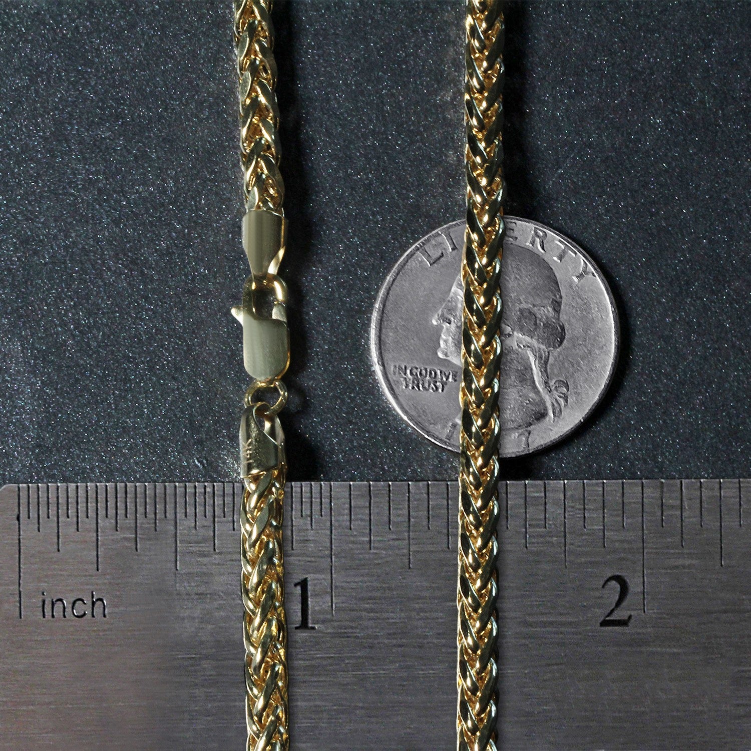 14k yellow gold diamond cut round Franco chain, modern design, showcasing exquisite craftsmanship and luxurious shine.