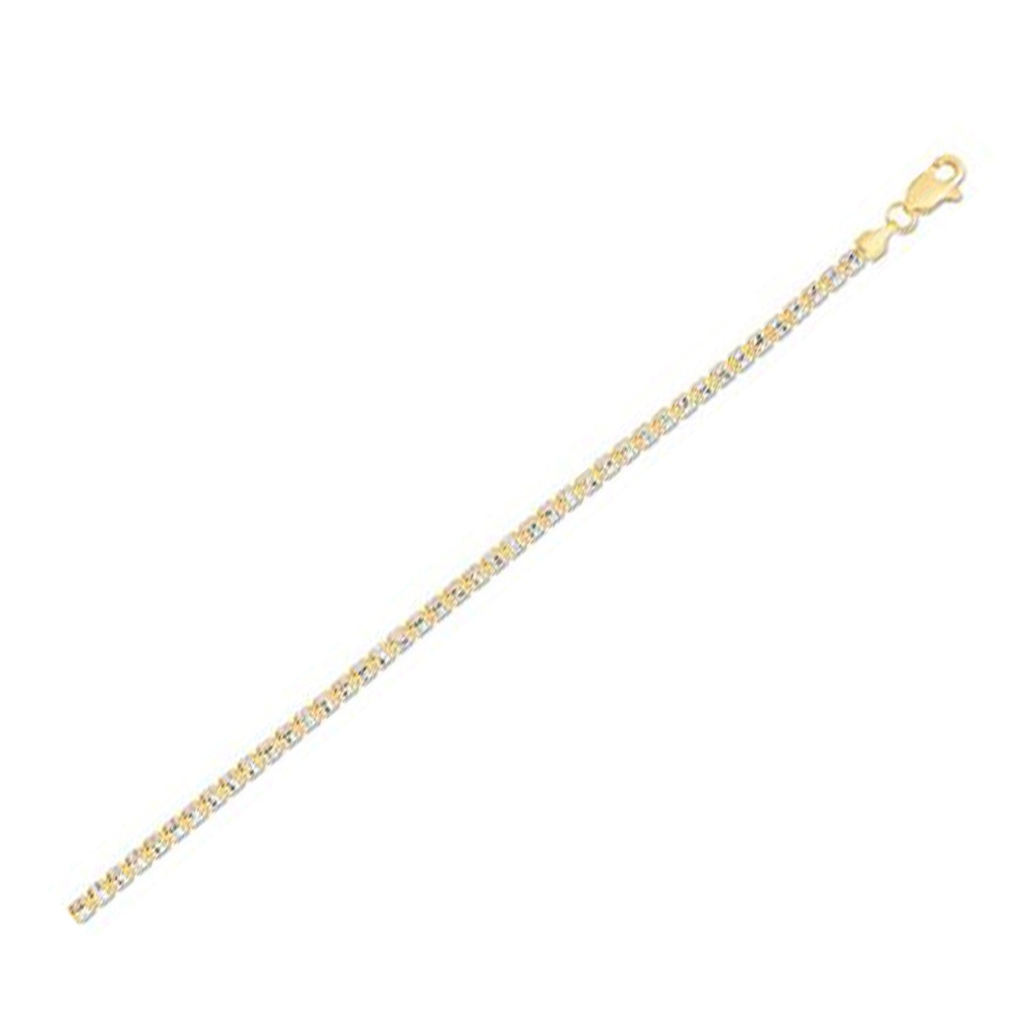 14k yellow gold contemporary Ice Barrel chain featuring elegant link design, perfect for layering or standalone wear.