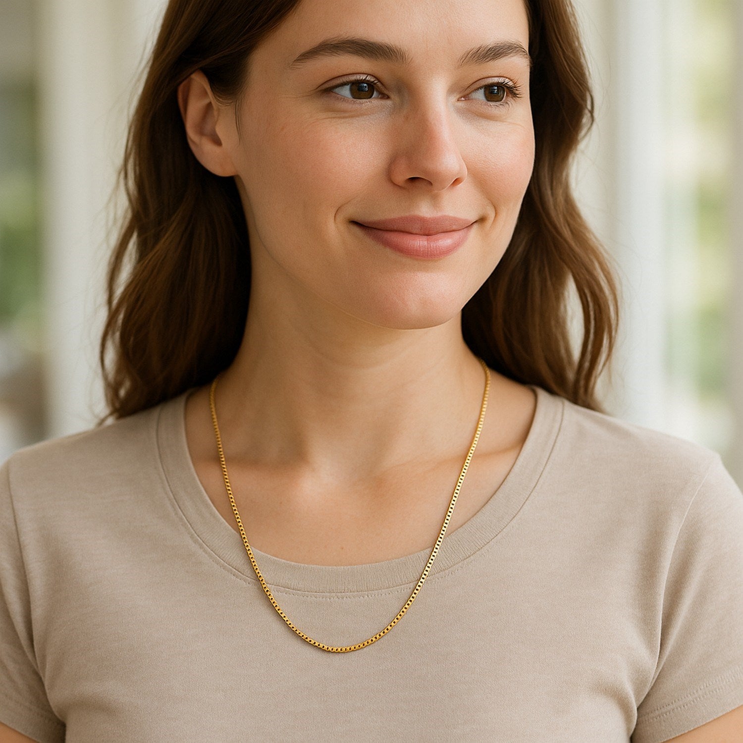 10k Yellow Gold Classic Box Chain (1.40 mm)