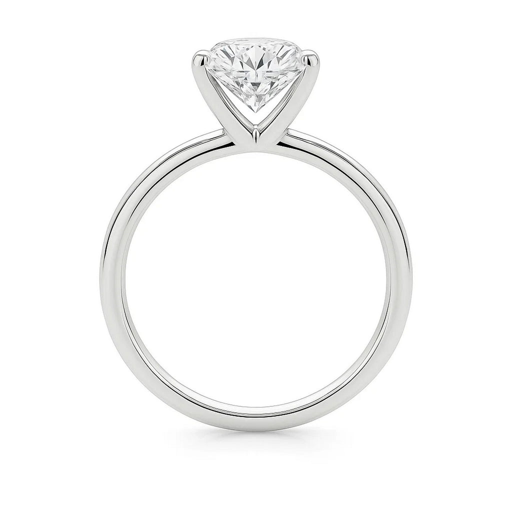 3 carat princess cut diamond solitaire ring in 10K white gold, showcasing modern elegance and timeless luxury.