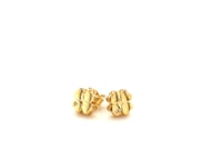 Серьги из жёлтого золота 14k с полировкой