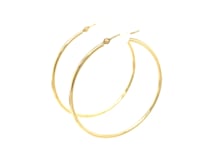 10k Yellow Gold Polished Hoop Earrings