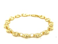Bracelet with "Mariner" Chain in 14K Yellow Gold (6.80 mm)