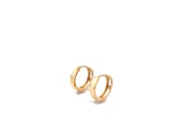 Серьги-обнимашки из жёлтого золота 14K с гранированными бриллиантами