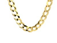 Цепочка с плоским звеном из жёлтого золота 14k (11.23 мм)