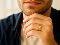14k Yellow Gold Polished Comfort Fit Wedding Band Ring - 6.00mm Elegance