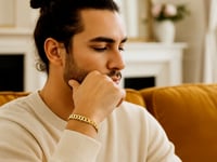 Bracelet gourmette en or jaune 14 carats (5,70 mm)
